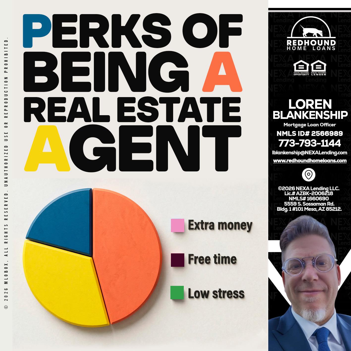 PERKS OF BEING - Loren Blankenship -Mortgage Loan Officer