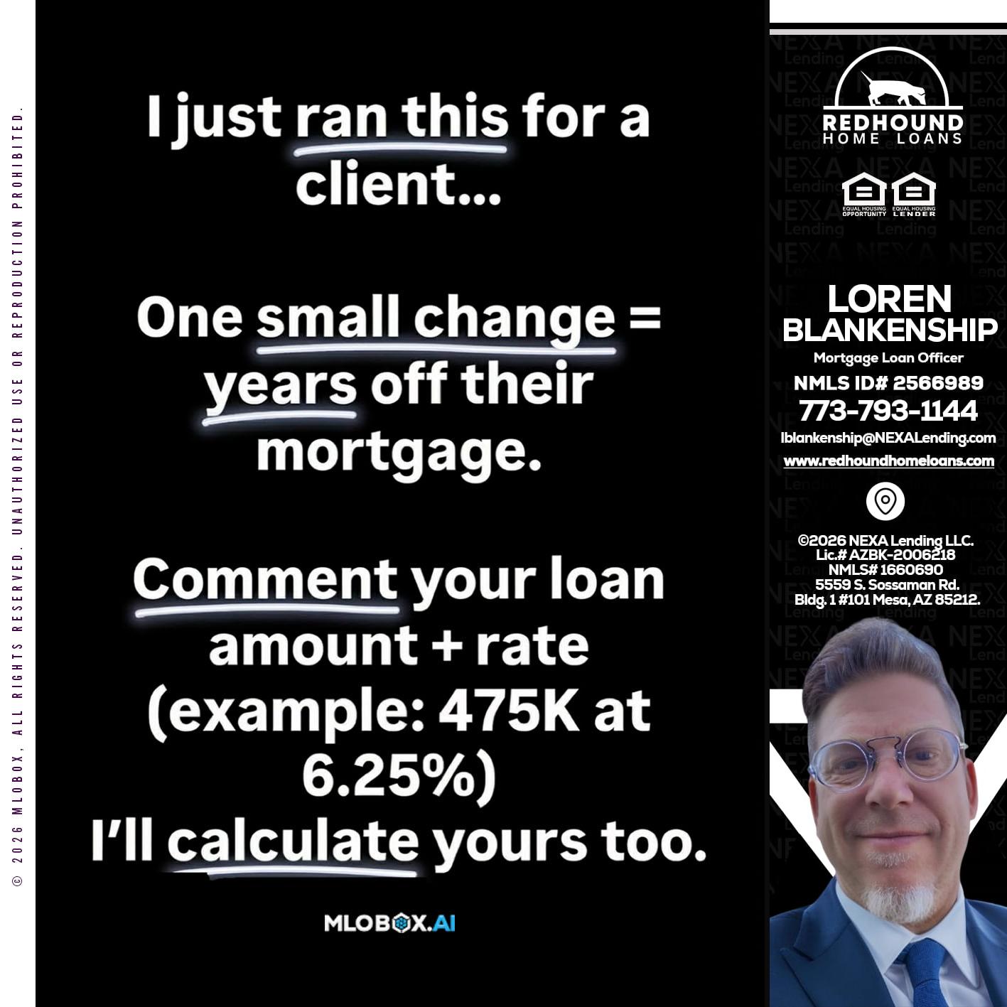 I JUST RAN - Loren Blankenship -Mortgage Loan Officer