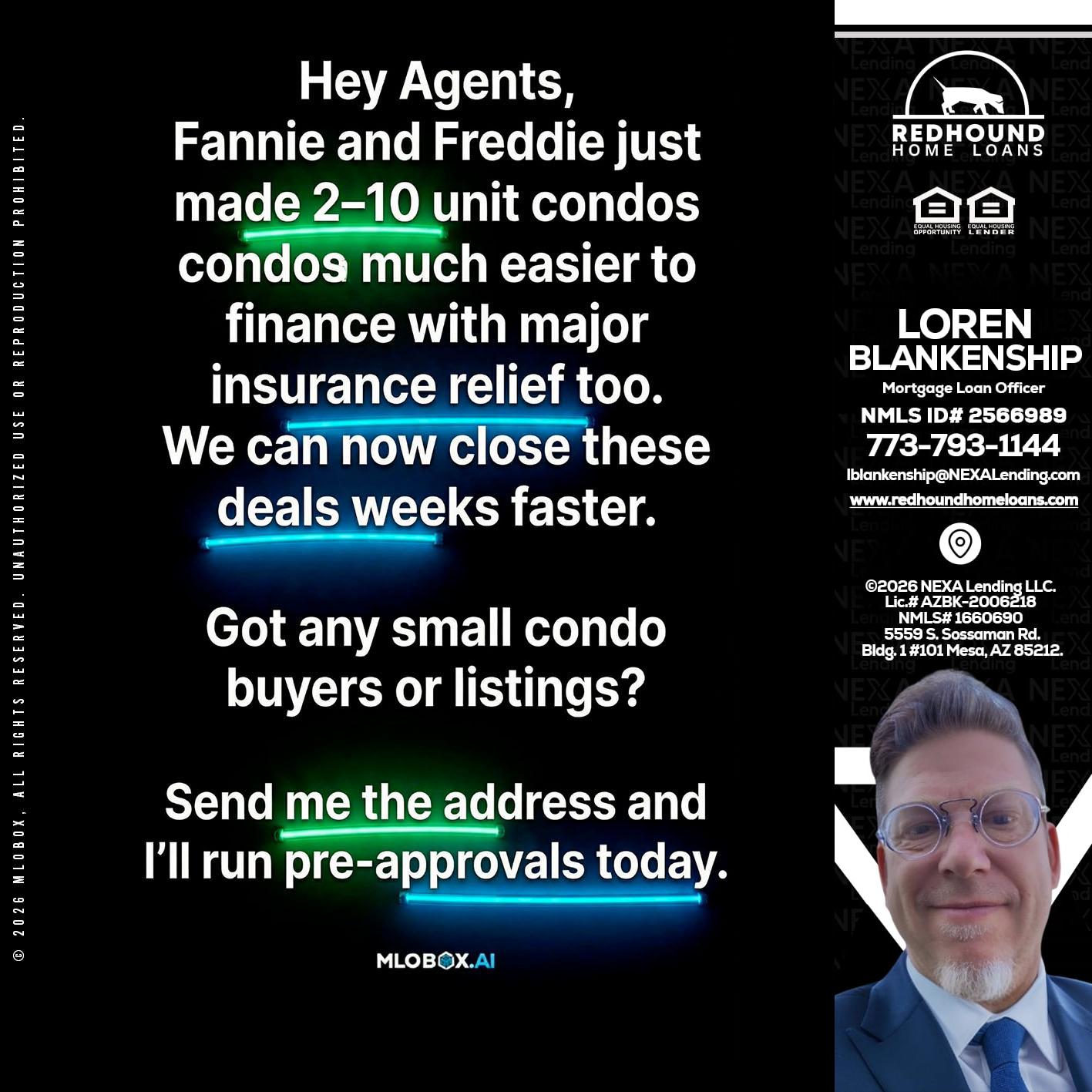 HEY AGENTS - Loren Blankenship -Mortgage Loan Officer
