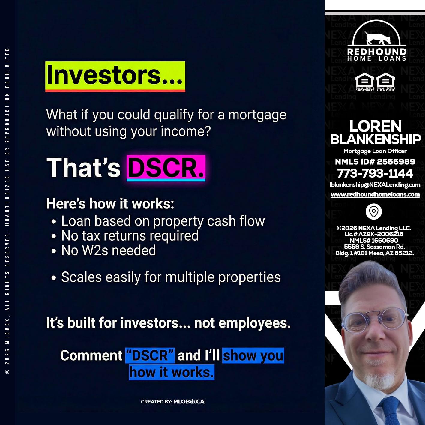 INVESTORS - Loren Blankenship -Mortgage Loan Officer