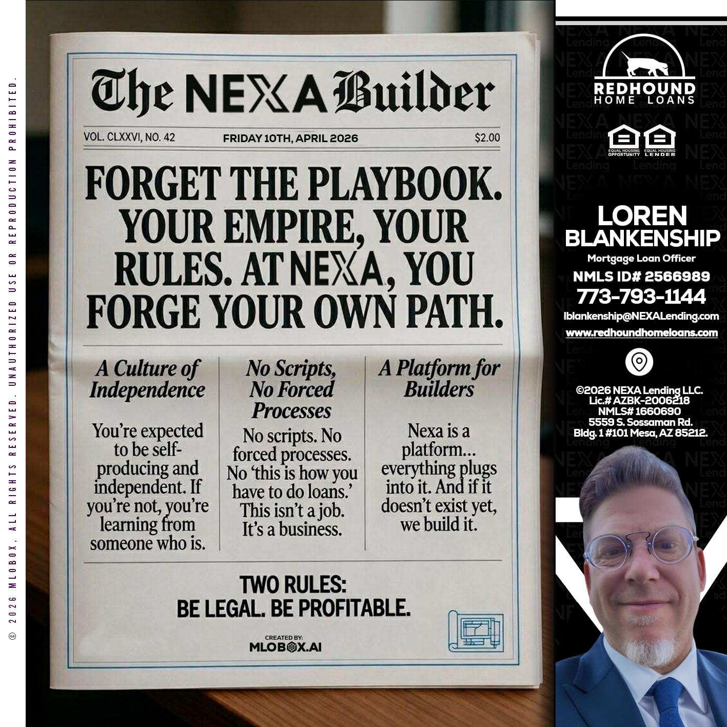 THE NEXA BUILDER - Loren Blankenship -Mortgage Loan Officer