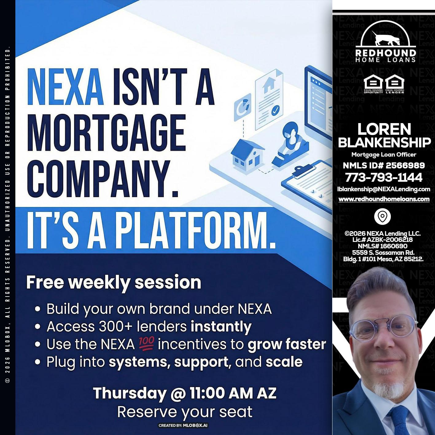 NEXA ISNT - Loren Blankenship -Mortgage Loan Officer