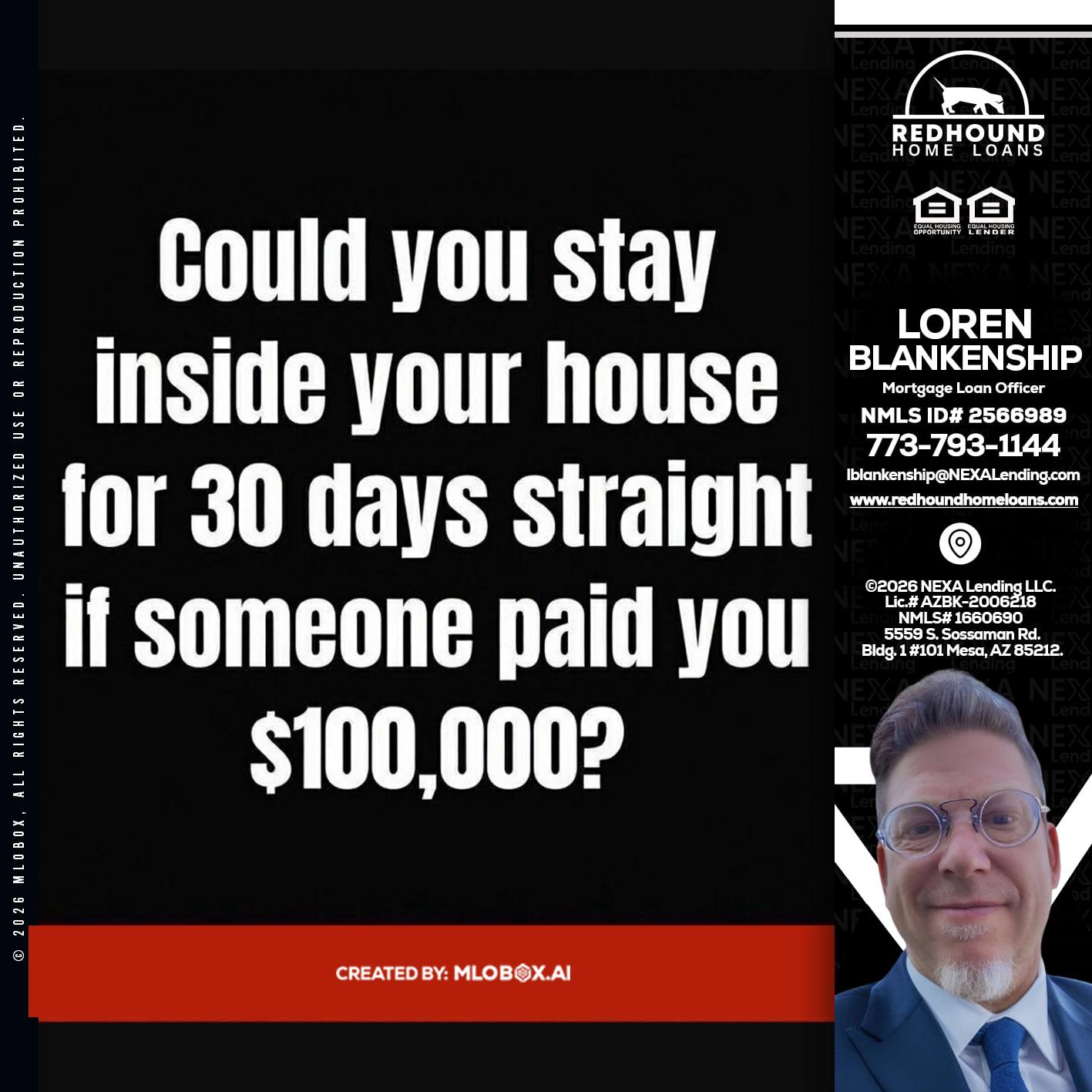 COULD YOU STAY - Loren Blankenship -Mortgage Loan Officer