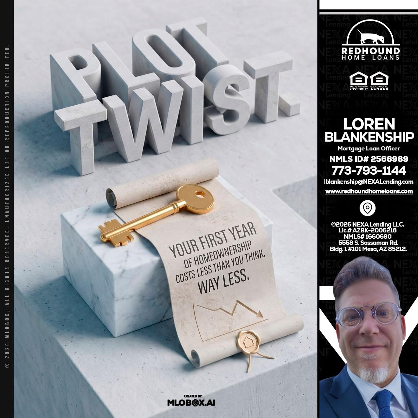 PLOT TWIST - Loren Blankenship -Mortgage Loan Officer