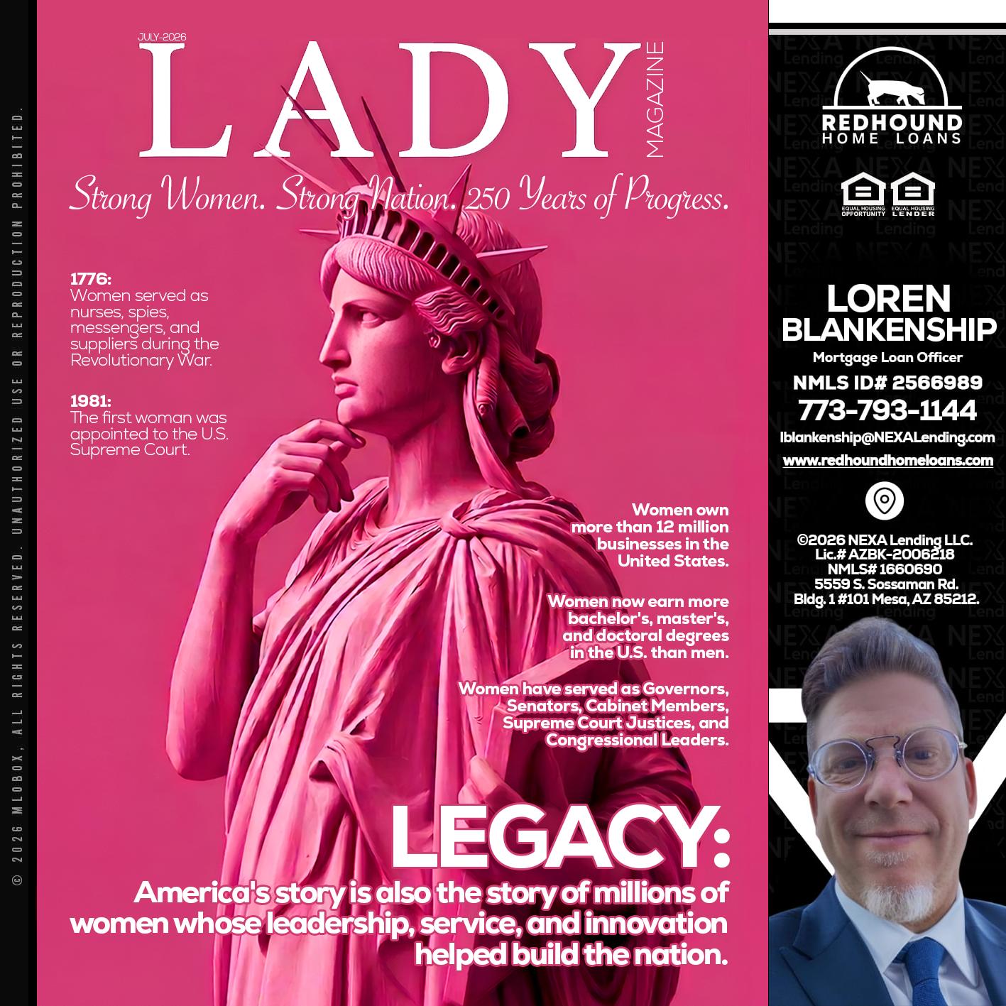 LADY LIBERTY! - Loren Blankenship -Mortgage Loan Officer