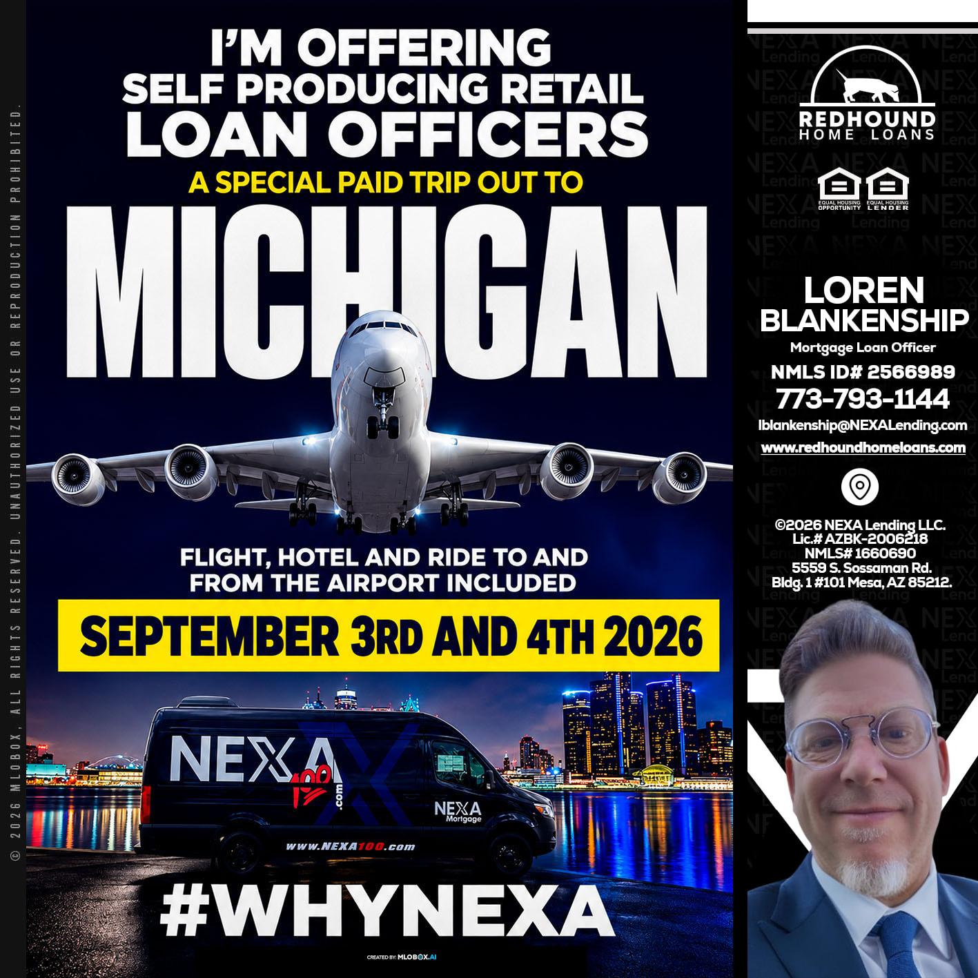 MICHIGAN - Loren Blankenship -Mortgage Loan Officer