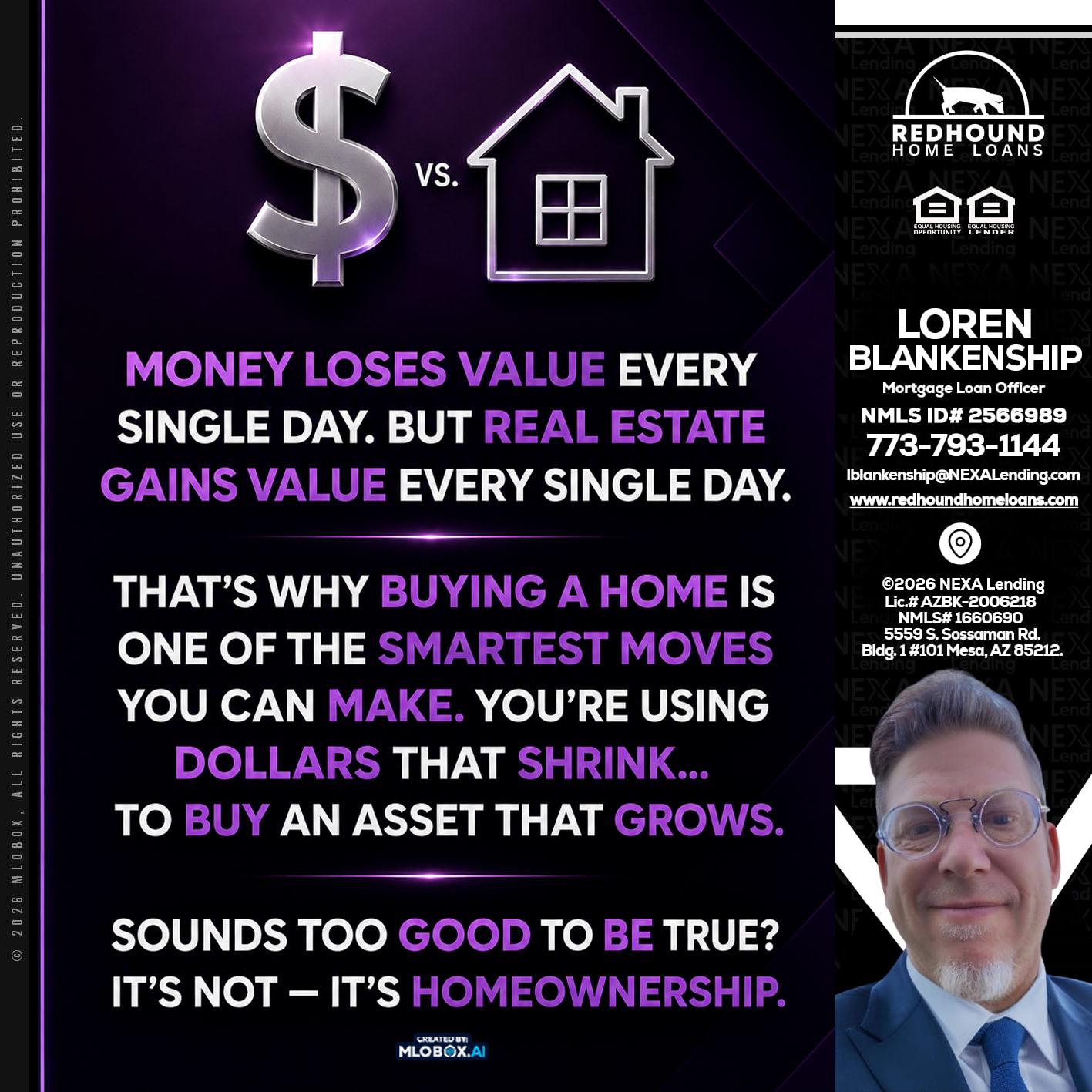 MONEY LOSES - Loren Blankenship -Mortgage Loan Officer
