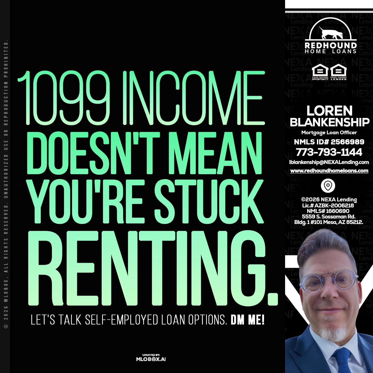 1099 income - Loren Blankenship -Mortgage Loan Officer