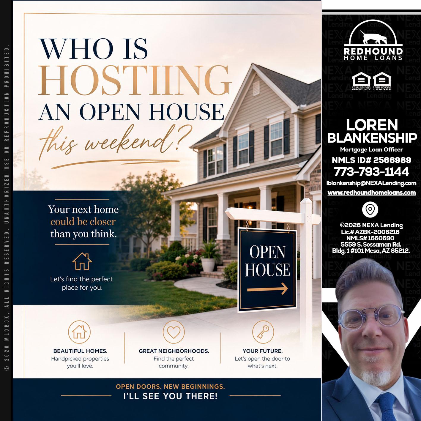 WHOS HOSTING - Loren Blankenship -Mortgage Loan Officer