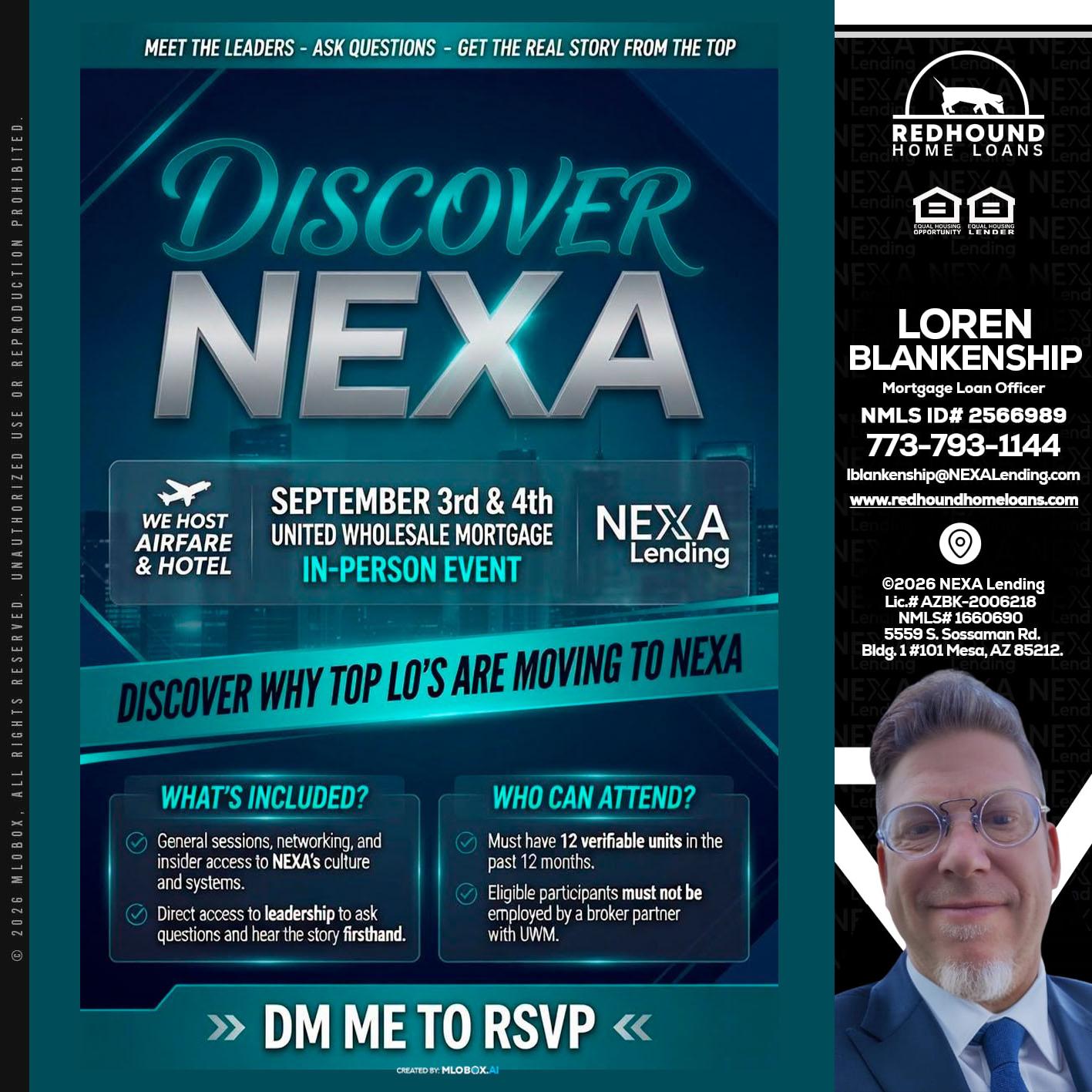 DISCOVER NEXA - Loren Blankenship -Mortgage Loan Officer