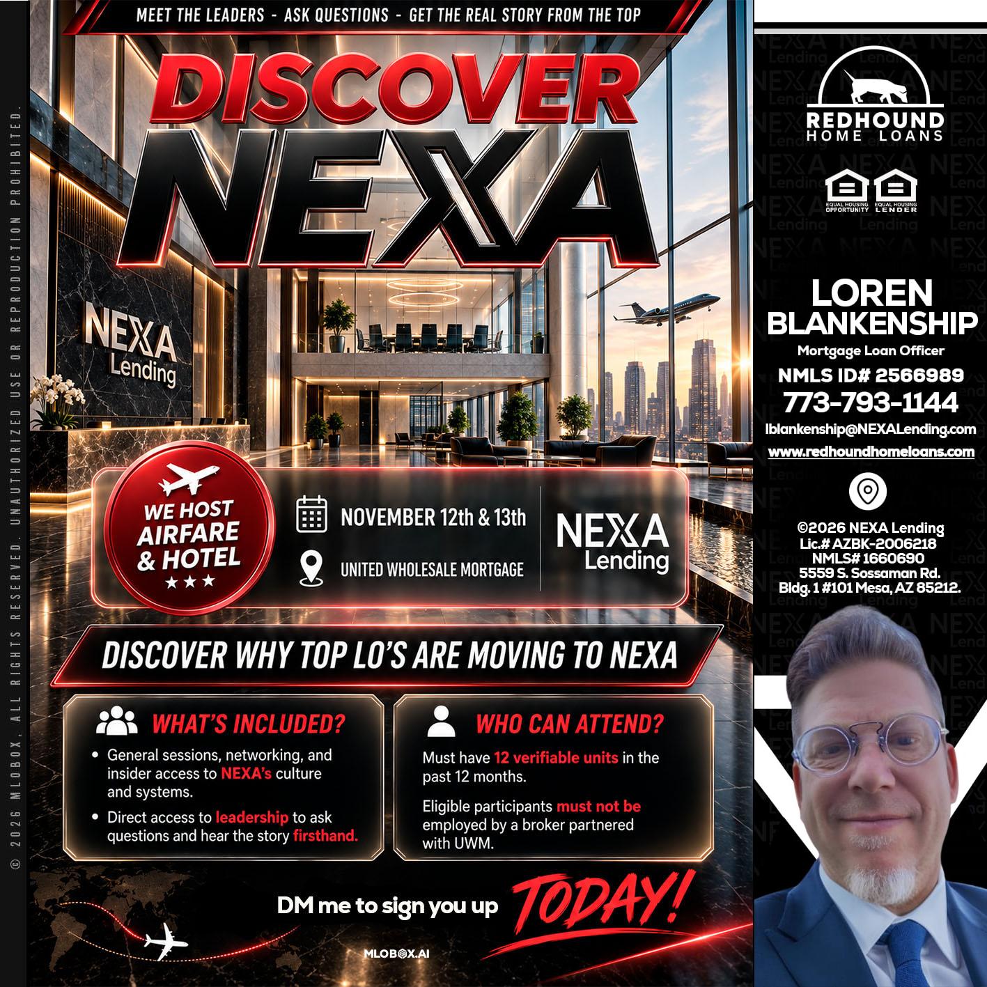 DISCOVER NEXA - Loren Blankenship -Mortgage Loan Officer