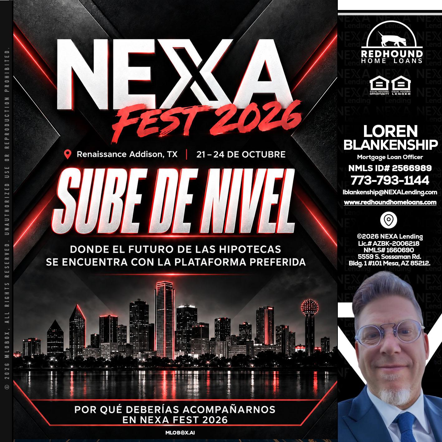 NEXA fest 2026 - Loren Blankenship -Mortgage Loan Officer