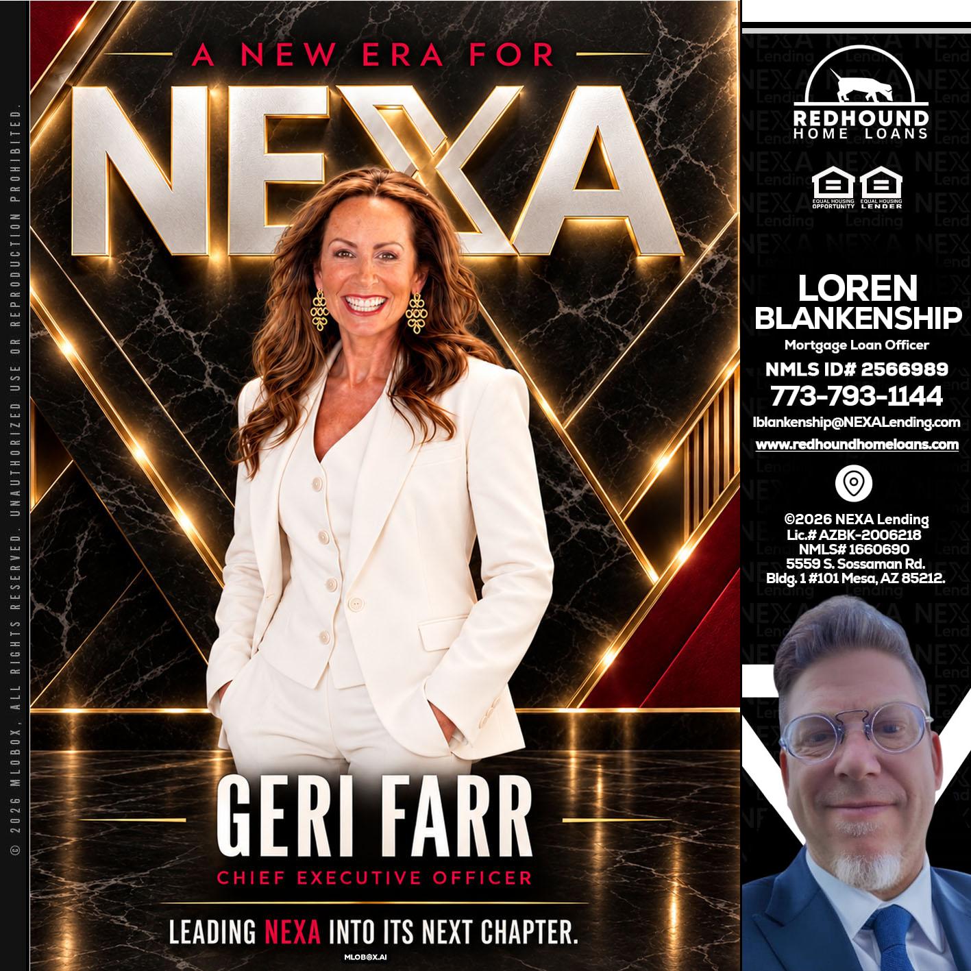 GERI FARR - Loren Blankenship -Mortgage Loan Officer