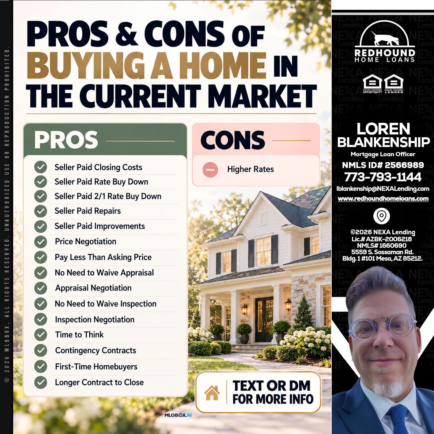 pros and cons - Loren Blankenship -Mortgage Loan Officer