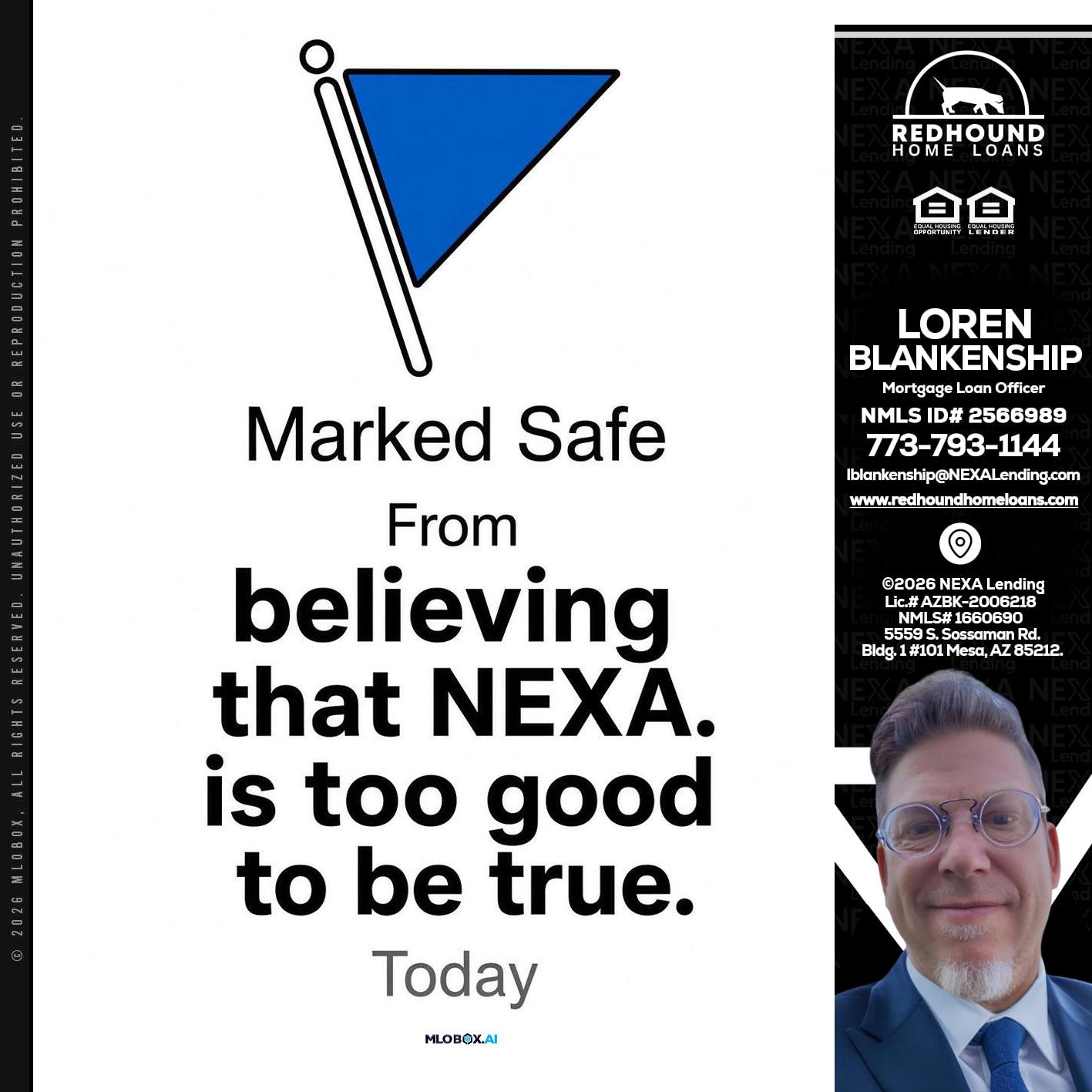 MARKED SAFE - Loren Blankenship -Mortgage Loan Officer