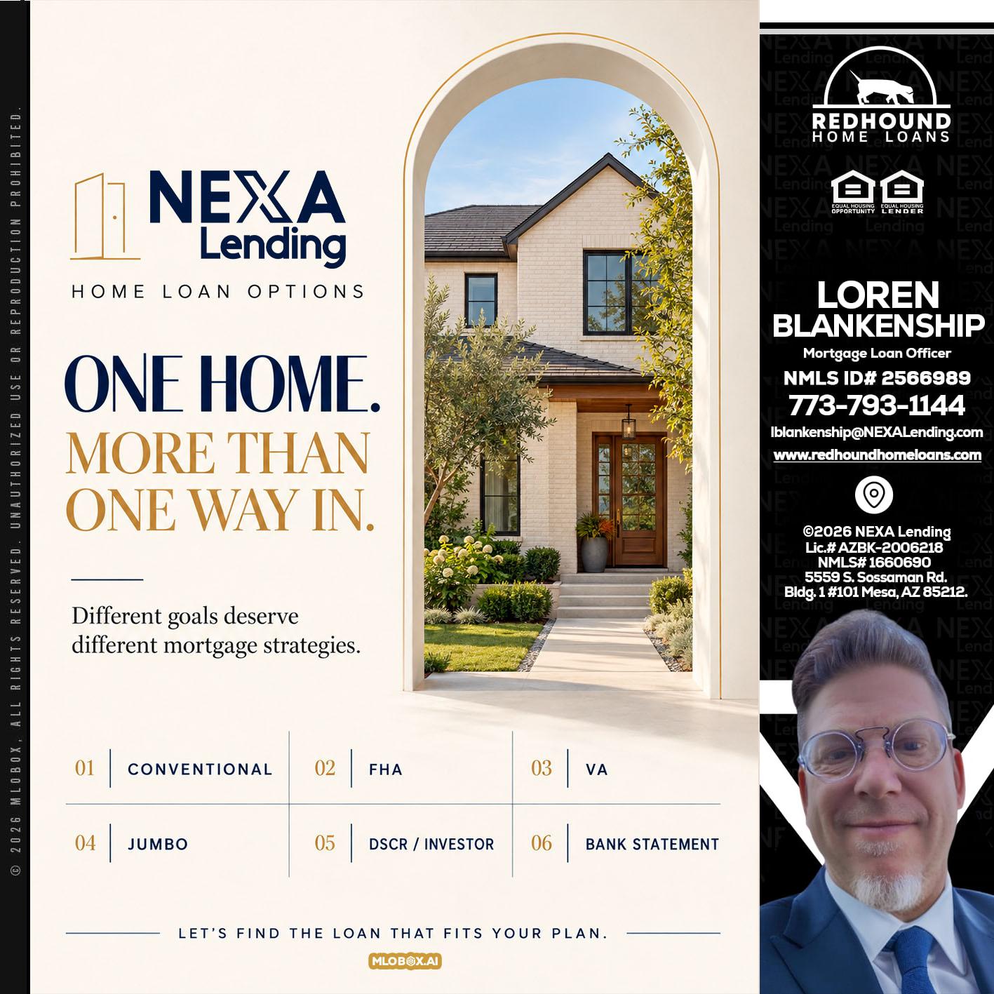 ONE HOME - Loren Blankenship -Mortgage Loan Officer