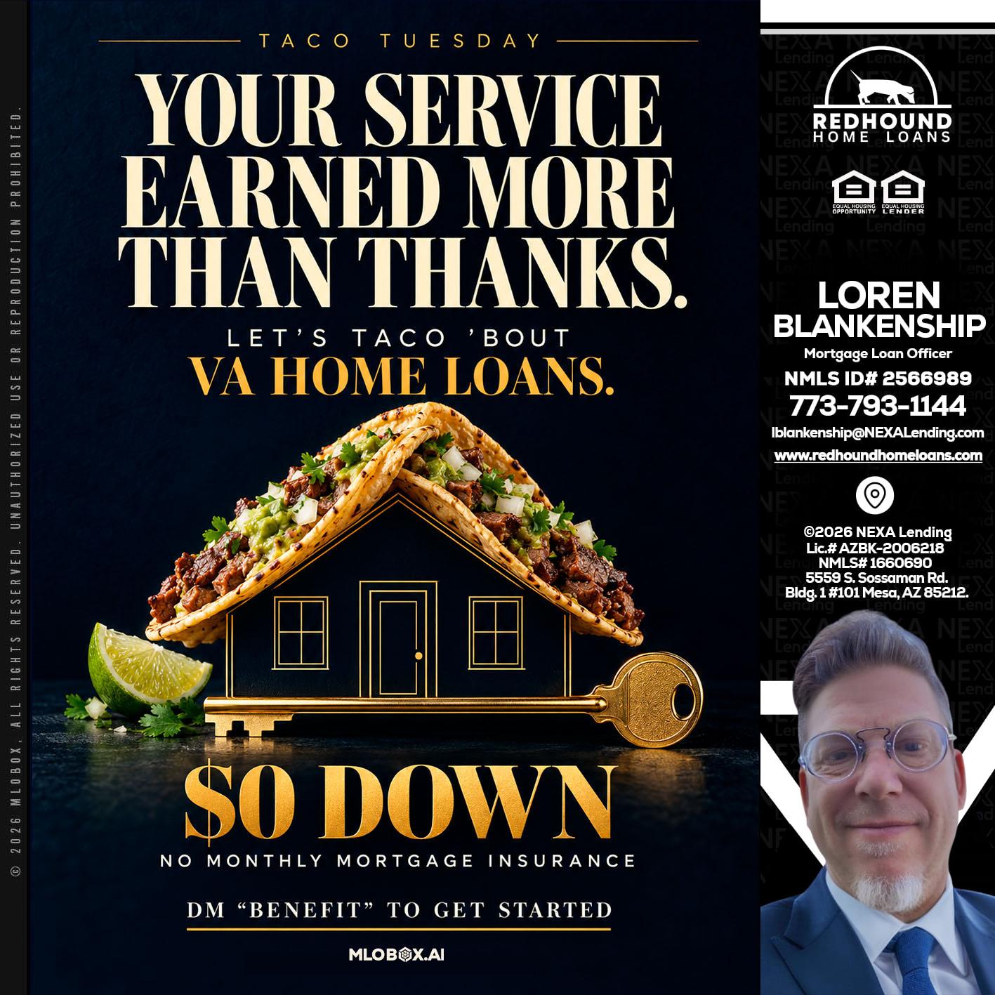 TACO TUESDAY - Loren Blankenship -Mortgage Loan Officer